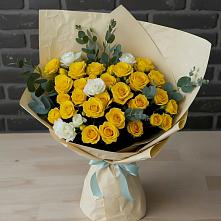 Букет цветов из:  Розы #REPLACE_PRED# Бородинское поле