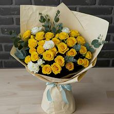 Букет цветов из:  Розы в Бородинское поле