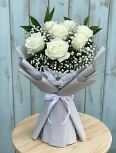 Букет цветов из:  Розы в Бородинское поле