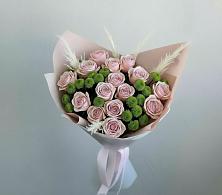 Букет цветов из:  Розы и Хризантемы в Бородинское поле