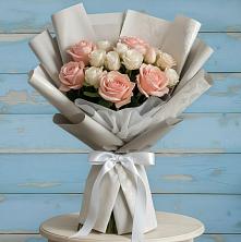 Букет цветов из:  Розы в Бородинское поле