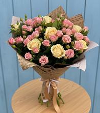 Букет цветов из:  Розы в Бородинское поле