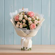 Букет цветов из:  Розы #REPLACE_PRED# Бородинское поле