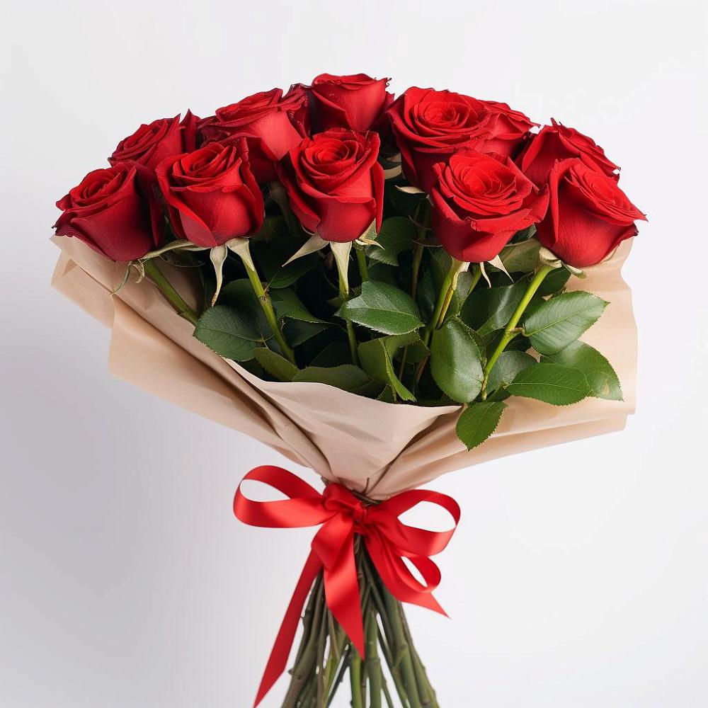 Букет 11 Красных роз Эдлесс Лав в Бородинское поле