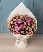 Букет цветов из:  Розы #REPLACE_PRED# Бородинское поле